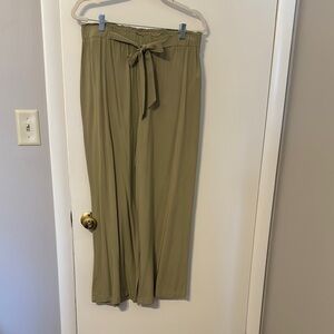 Olive Green Wide Leg Pants size 12